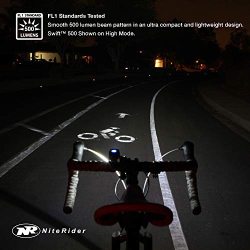 Niterider Swift 500 Front Bike Light Sabre 110 Rear Bike Light Combo Pack- Usb Rechargeable Bicycle Headlight Led Front Light Easy To Install Water Resistant Road Commuting Cycling Safety Flashlight #TOP4
