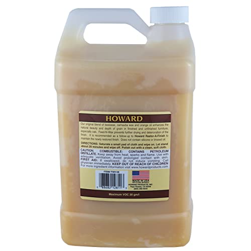 Howard Products Feed-N-Wax, 3.78 L, FW0128