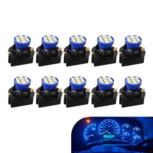 10 piezas lámparas LED T10 194 168 azules para tablero miniatura 1