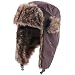 BCDlily Thermal Ushanka Trapper Hat Wind Resistant Winter Cold Weather Outdoor Trooper Russian Caps with Ear Flaps