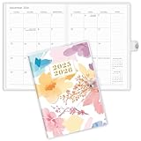 KONVINIT Monthly Planner 2025-2026, 24 Months Calendar Planner 2025-2026 - Runs From Jan.2025 Until Dec.2026, 5.9'' x 8.4'', Floral A5 Planner 2025 for Planning, Office and School Supplies