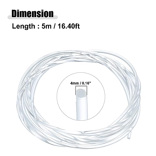 Image of ACROPIX 4mm 0.16 inch 5m 16.40ft Universal Glow Optic Fiber Cable Car Light Decoration Clear - Pack of 1