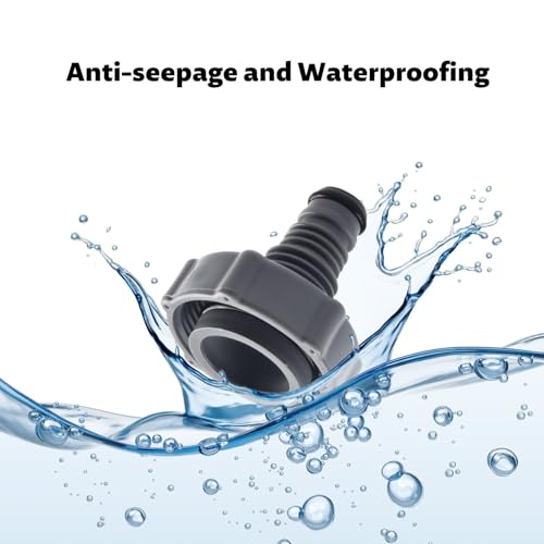 P6H1419 Ablassventil Schlauchadapter für Pool Entwässerungsadapter zum Ablassen von Wasser Kompatibel mit Poolschlauch Schwimmbad Zubehör aus Kunststoff