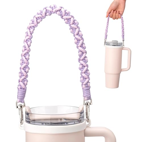Image of Water Bottle Handle Strap for Stanley Cup, Owala and Most 12-40oz Bottles