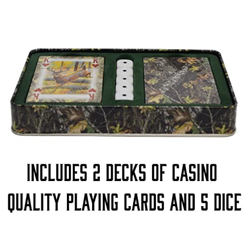 Rivers Edge Products Whitetail Deer naipes y dados miniatura 4