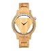Quartz Wooden Watches for Men,Hand-Made Engraved Geometric Triangle Wood Watch Man Women Minimalist Wristwatches Birthday Christmas Gifts