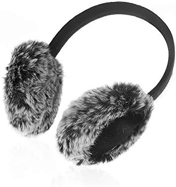 Unisex Fleece Ear Muffs/Ear Warmers-Winter Outdoor Classic Earmuffs Earwarmers by Aurya(Black)