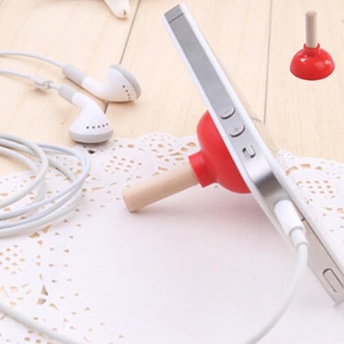Image of 6 Pcs Tiny Toilet Plunger Shape Phone Holder Mini Sucker Stand for Supporting Cellphone, Moblie Phone, PSP