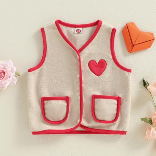 Image of Ayalinggo Toddler Baby Girls Boys Winter Warm Vest Clothes Buffalo Plaid Christmas Jacket Kids Puffer Quilted Gilet Coat | Full front zipper, warm clothes for cold winter, Red Black Buffalo Plaid Christmas Outfit, Kids Puffer Quilted Gilet Coat