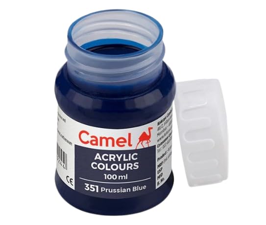 Image of Acrylic Colour 100ML - Versatile, Permanent, and Skin-Friendly Paint for Multiple Surfaces | (Prussian Blue 351)