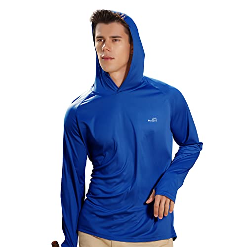 Image of Men's UPF 50+ Long Sleeve Sun Shirts UV Protection Hoodie Rash Guard Hiking Fishing Swim T Shirt