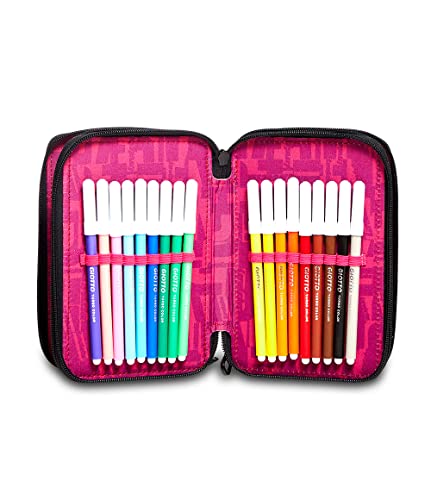 Trousse remplie de stylos Seven avec 3 compartiments pour ne plus rien perdre - 3