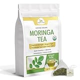 Organic Veda Moringa Tea 60 Pyramid Bags - True Green Single Origin USDA Organic...