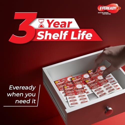 Image of Eveready Carbon Zinc AA Battery Pack of 10 + AAA Battery Pack of 10, Anti-Leak, 3X EMD Power, 300 Test Certified, Suitable for Regular-Drain Devices & Toys