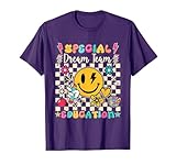 Retro Special Education Squad Groovy Dream Team Teacher T-Shirt