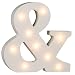 Produktbild Beleuchtete Buchstaben und Zahlen aus weißem Holz, das komplette Alphabet, 16 cm, holz, Ampersand &, 16 cm