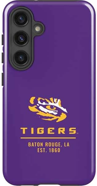Skinit Impact Phone Case Compatible with Galaxy S24 Plus - Officially Licensed LSU Purple Tiger Mascot Design