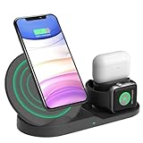 Wireless Charging Stand, Wireless 3 in 1 Charging Station Compatible with iPhone/Airpods/Watch 5 4 3 2 1, Charging Dock for iPhone 11/11 pro/11 Pro Max/Xs/XS Max/XR/X/8/8P