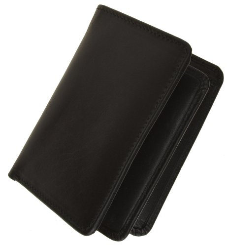 MOGA Men's Premium Leather Wallet 8 Cards 1 ID 1 Bill Compartment Blacks # 900743