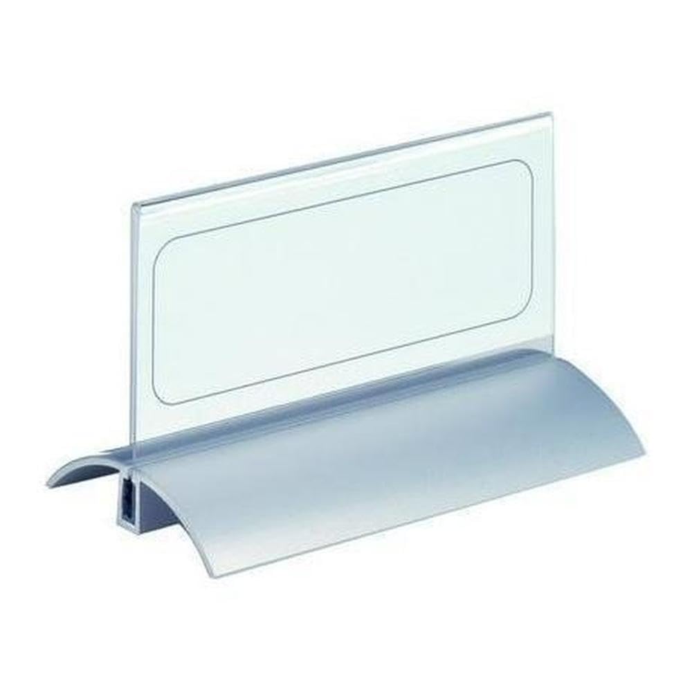 Portanome da Tavolo De Luxe 61/122 x 150 mm Confezione da 2 Pezzi Trasparente