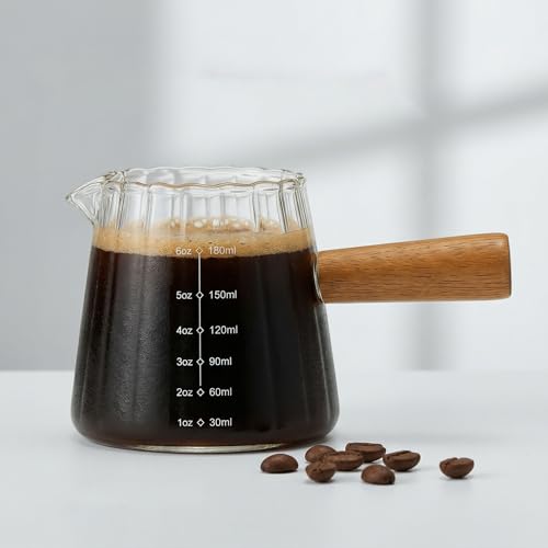 Farielyn-X 6 oz Espresso Cups with Wood Handle