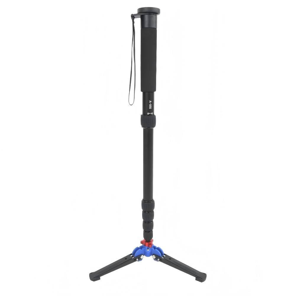 VBESTLIFE Monopode pour Appareil Photo Professionnel Télescopique en Alliage d'Aluminium 6 Sections Hauteur Réglable avec Base M2 pour Photographie de Voyage et Extérieur N