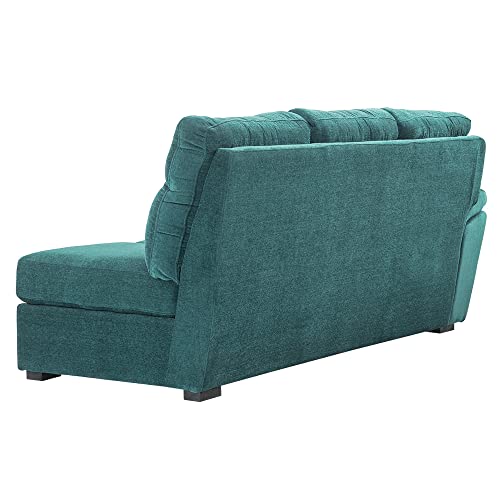 Image of Wakefit Sofa Set | 3 Year Warranty | Sofa 3 Seater, 3 Seater Sofa for Living Room, Wooden Sofa Set, 3 Seater + Left Aligned, Sofa for Living Room - Lounger(Malphino : Malibu Green)