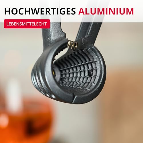 Westmark Nussknacker und Sektzange, extra große Öffnung für Walnüsse, mit Klammer, Aluminium, Westmark Nussprofi, Anthrazit/Rot, 33222270 – Ansicht 6