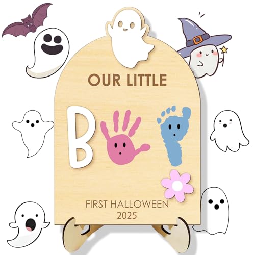 nEB xr[ ՃLbg ؐ V ` TC x[Xt xr[ ߂ DIY nEB LOi Our Little Boo Board for Baby Boy Gift (B)