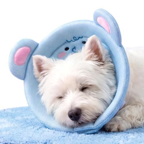 Cono de gato ajustable y cuello protector suave para mascotas heridas 2