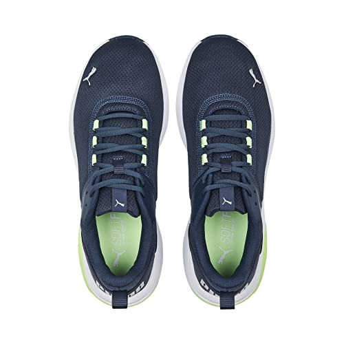 Image of PUMA Men's Low-Top Sneaker, Dark Night Cool Light Gray Fast Yellow, 4