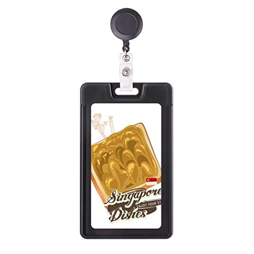 Porte-badge rétractable Kaya Toast Singapour accessoire de bureau traditionnel