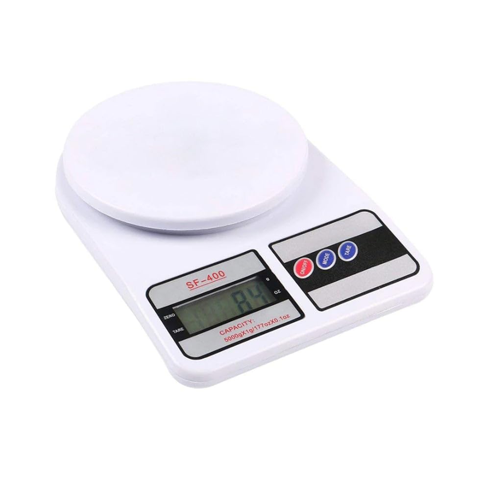 Digital Kitchen Weighing Scale 10Kg Capacity | High Precision Electronic Food Scale with Stainless Steel Tray | Tare Function | LCD Display | Kitchen Weight Machine for Cooking, Baking & Meal Prep-image-34