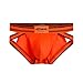 JOCKMAIL 2PCS/PACK Mens Briefs Underwear Wide Belt Mens Underwear Briefs Mesh Athletic Mens Sport Underwear Briefs (as1, alpha, xx_l, regular, regular, Orange+rose)