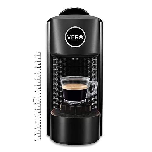 Image of VERO Infuso Pro Capsule Coffee Machine, Black, 20 Bar Italian ULKA Pump Espresso Maker, Compatible with Nespresso Original, 3 Brew & Temp Customization, Professional Coffee Maker, 2 Yr Warranty