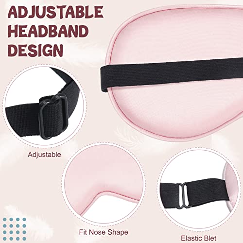 4 Silk Sleep Mask Smooth Soft Eye Mask Eye Mask With Adjustable Shoulder Strap Eye Mask Sleep Shading Travel Relaxation (Multicolor) #TOP2