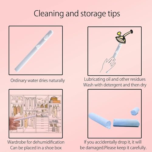 Image of Rouly 5 Packs Diatom Drying Rod Stick Absorb Absorption Rod Desiccant Water Absorption Keep Dry Stick Deodorization Gift,Moisture-Proof Clothing, Repetition Use