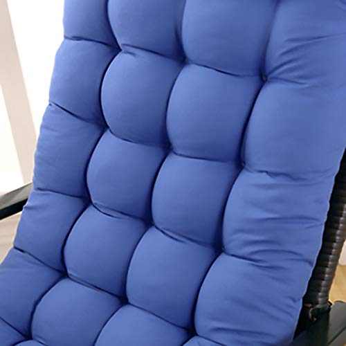 Coussin de banc matelassé bleu portable pour bain de soleil - 3
