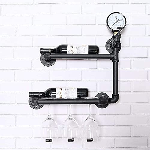 Casier à vin mural style conduite d'eau pour optimiser votre espace