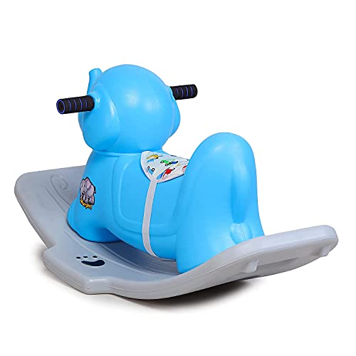 Image of PoPo Toys Murphy Rocker (Blue)| Rocker for Kids Birthday Gift for Kids /Boys /Girls /Rocker with Musical & Lightning Toy | Cute Character