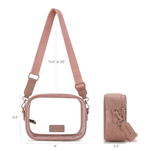 Image of Montana West X Wrangler Clear Bag for Stadium Events Crossbody Purse for Concerts, Sports