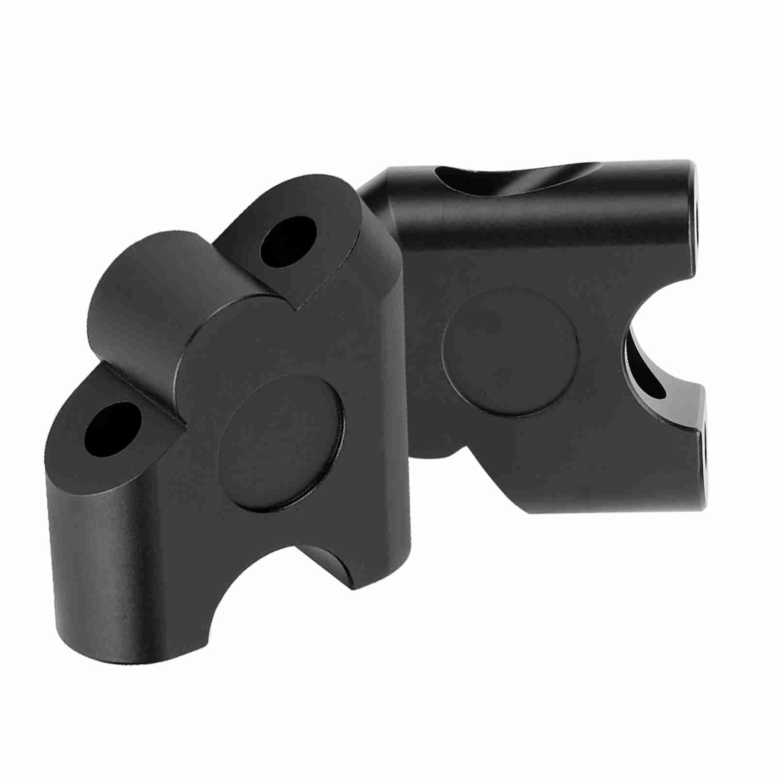 Podniesienie kierownicy motocykla 22 mm, Riser kierownicy motocykla, podnoszenie kierownicy motocykla, uniwersalny uchwyt na kierownicę 22 mm, zestaw 2 sztuk (czarny), Podnośny uchwyt 35mm