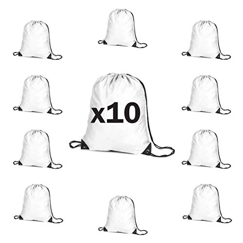 My Custom Style 10 Mochila sacos city BLANCO NO IMPRESO cm 33X42