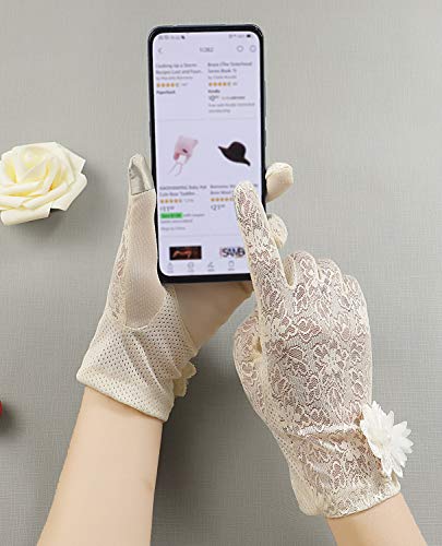 Bienvenu Summer Women Screentouch Gloves Sun Uv Protection Driving Gloves Anti-skid