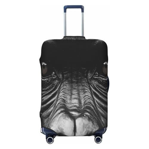 The Silent Gorilla Durable Luggage Cover Suitcase Protector Anti-Scratch Luggage Cover Fits 18-32inch Luggage, Black, L