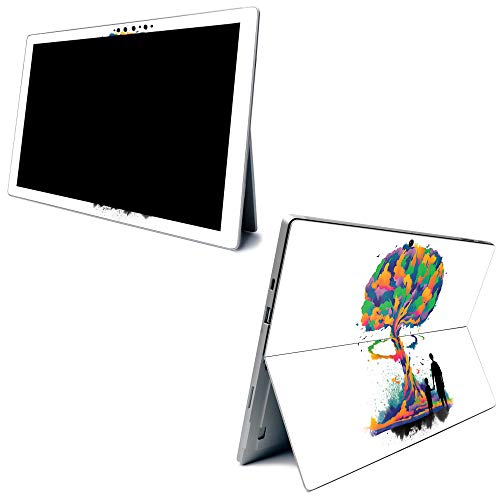 Image of MightySkins Carbon Fiber Skin for Microsoft Surface Pro 7 - Sabotage | Textured Carbon Fiber Finish | Easy to Apply, Remove, and Change Styles | Made in The USA