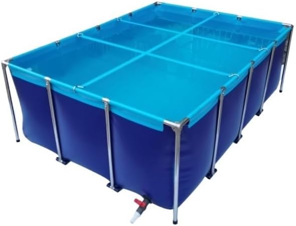 Indoor Free-Standing Pond Kit, PVC Canvas Pond Liner with Drain Valve for Koi, Garden Irrigation, and Backyard Water Features - Durable and Easy to Install