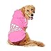 Produktbild DULEE adidog Hund Warme Hoodies Mantel Jumpsuit Haustier Kleidung Jacke Pullover Baumwolle Pullover Outwear Pink 7XL