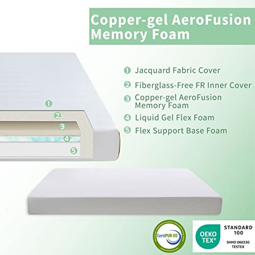 Dyonery-Full-Size-Mattress-8-Inch-Copper-Gel-Memory-Foam-Mattress-CertiPUR-US-Certified-Made-in-USA-Cooling-Gel-Bed-Mattress-in-a-Box-Fiberglass-Free-Double-Mattress-5475-Medium