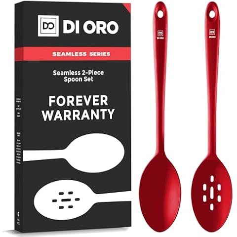 DI ORO Silicone Spoons for Cooking Cover
